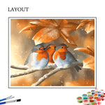Golden Sparrows - Paint By Number Kit