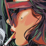 Smoking Woman - Paint By Number Kit