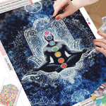 Meditation On Hand - Diamond Painting Kit