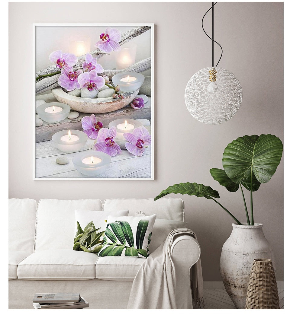 orchid stone diamond painting kit