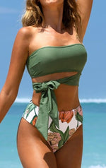 Bandeau Two Piece Bikini Swimsuit