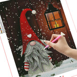 Santa Doll In The Snow - Diamond Painting Kit