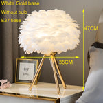 Goose Feather LED Table Lamp