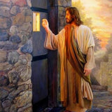 Jesus Came Knocking Door - Diamond Painting Kit