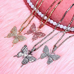 Big Butterfly Statement  Pendant Women Necklace