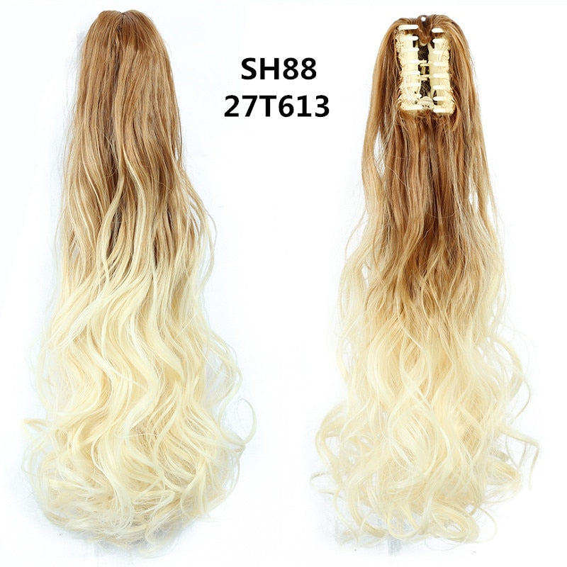 22Inch Claw Clip Curly Ponytail Hair Extension