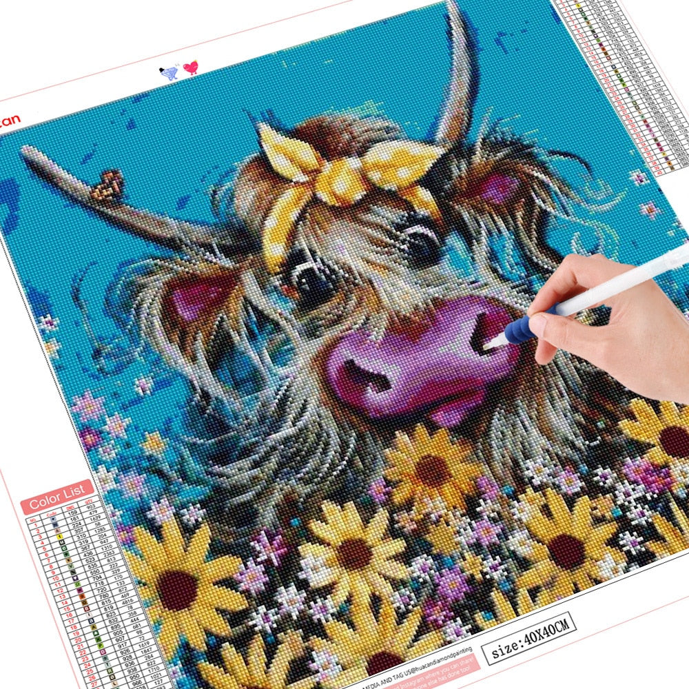 Funny Cow - Diamond Painting Kit