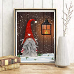 Santa Doll In The Snow - Diamond Painting Kit