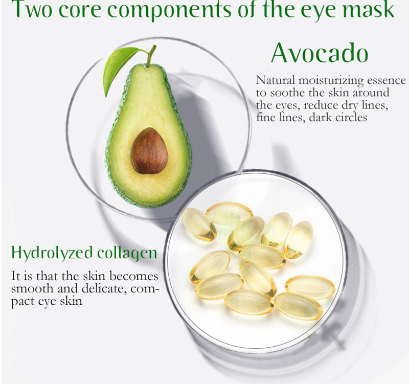 60pcs Collagen Eye Mask To Remove  Wrinkle, Dark Circle, Puffy Eyes, Eye Bags