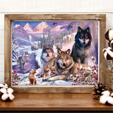 Wolf Family - Diamond Painting Kit