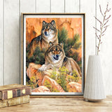 Wolf Pose - Diamond Painting Kit