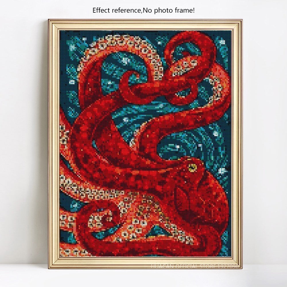 Mosaic Octopus- Diamond Painting Kit