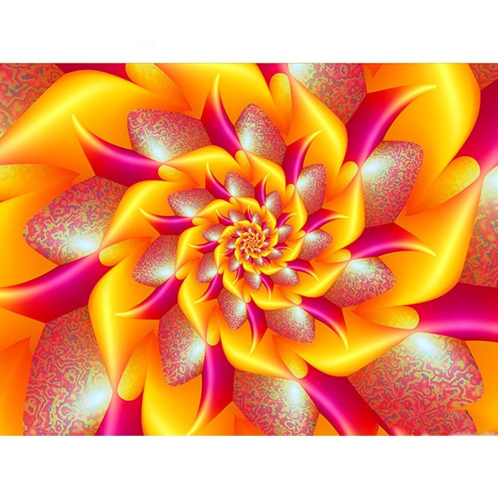 Mandala Yellow Flower - Diamond Painting Kit