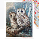 Owl Pair - Diamond Painting Kit