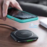 Mobile Phone Wireless Charging Pad For iPhone Samsung LG Earbuds