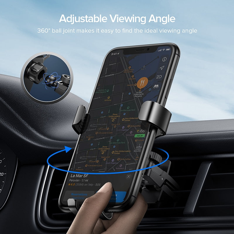 Gravity Phone Holder Car Air Vent Mount Mobile Stand