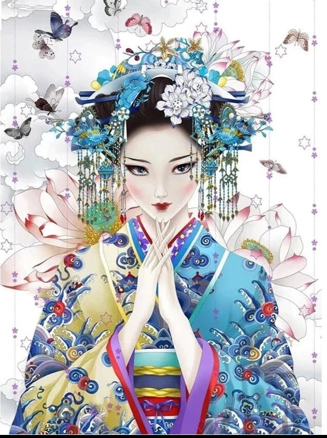 Japanese Geisha  - Diamond Painting Kit