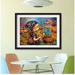 Girl Elephant - Diamond Painting Kit