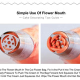 CakeCare - Flower Shaped Frosting Nozzles ( 14 Pcs Set)