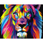 Pop Art Lion - Paint By Number Kit