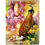 Peacock Florals - Diamond Painting Kit