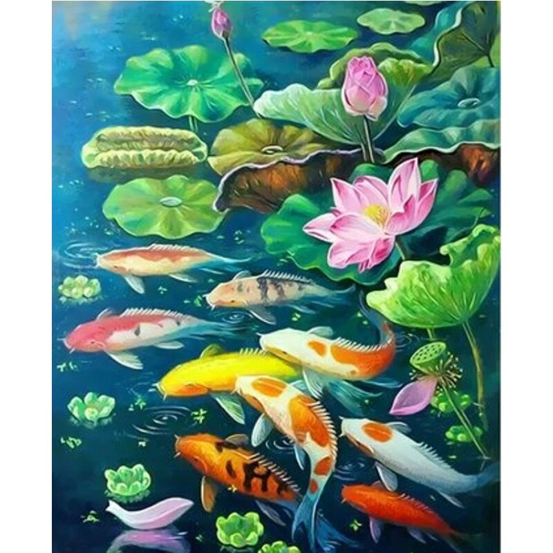 Fish Bubbles - Paint By Number Kit