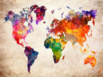 World Map - Paint By Number Kit
