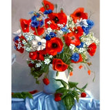 Red Flowers - Paint By Number Kit