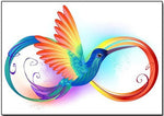 Rainbow Waves Bird - Diamond Painting Kit