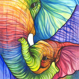 Rainbow Elephant - Diamond Painting Kit