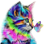 Rainbow Kitty - Diamond Painting Kit