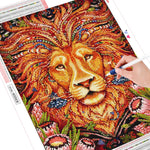 Lion Head- Diamond Painting Kit