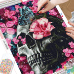 Flowers & Skeleton  - Diamond Painting Kit
