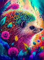 Rainbow Hedgehog - Diamond Painting Kit
