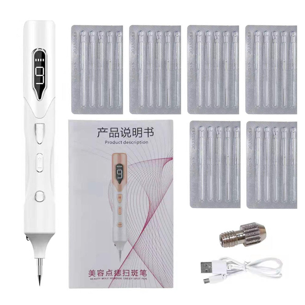 Laser Plasma Pen for Skin Tag Remover Freckle Black Dot Papilloma Warts Mole Pimples Tattoo Removal