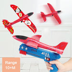 Catapult Shooting Fly Airplane Gun Toy