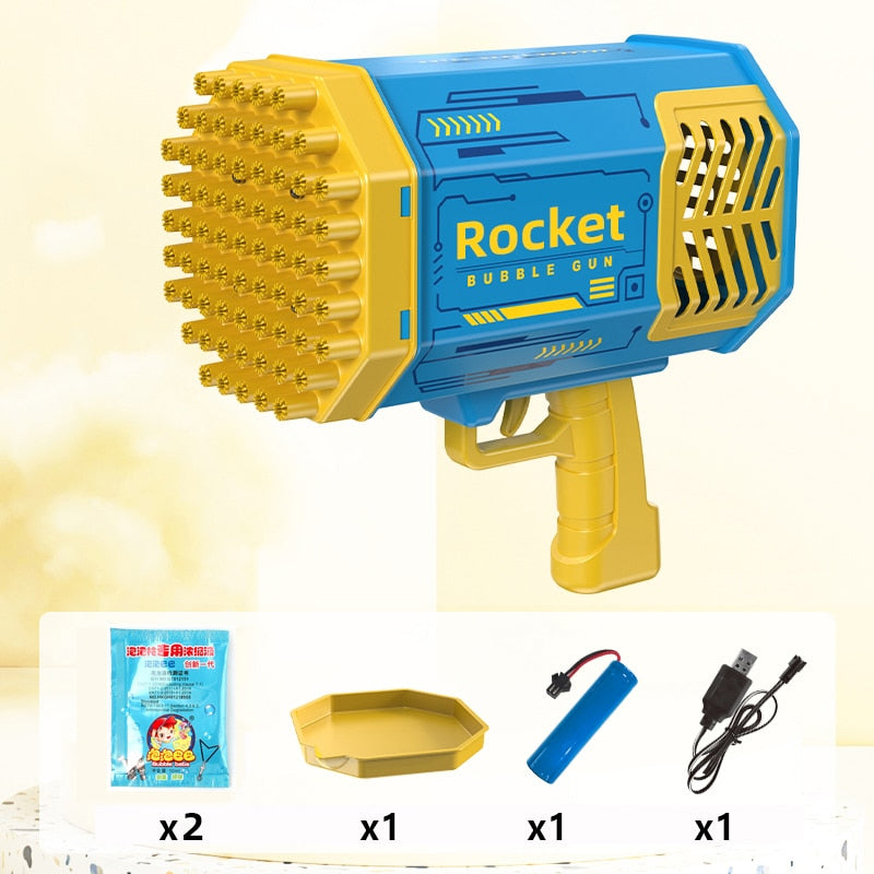 Bubble Gun  Rocket With Light Toy
