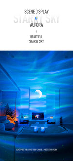 Aurora Moon Galaxy Projector Night Light