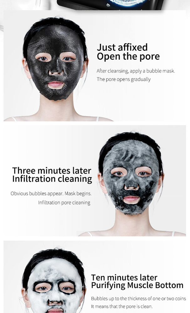Black Sea Salt Pure Moisturizing Bubble Facial Mask