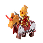 Medieval Figures Rome Warrior On Horse Building Blocks Toys