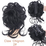 Chignon Messy Curly Hair Bun