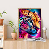 Rainbow Leopard Splendor - Diamond Painting Kit