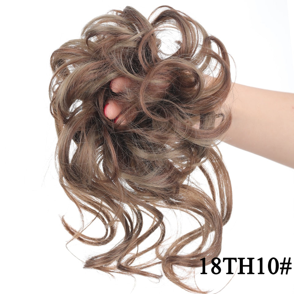 Chignon Messy Curly Hair Bun – Stiylo