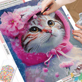 Cozy Cute Cat - Diamond Painting Kit