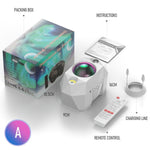 Aurora Moon Galaxy Projector Night Light