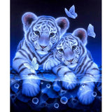 Tigers & Butterfly - Diamond Painting Kit