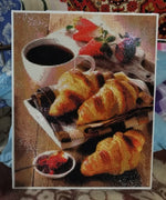 Coffee Croissants  - Diamond Painting Kit