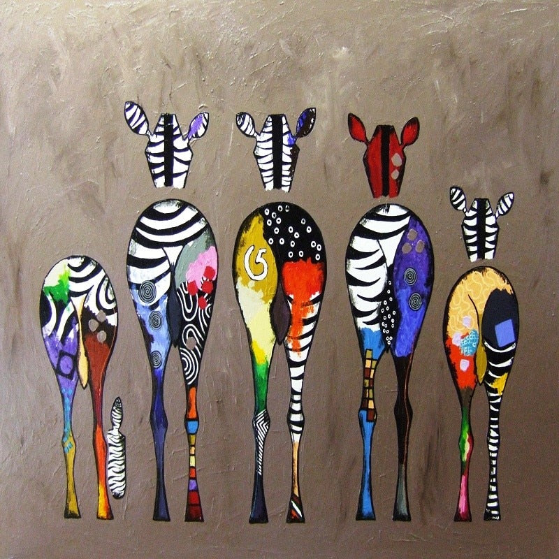 Zebra Family - Paint By Number Kit