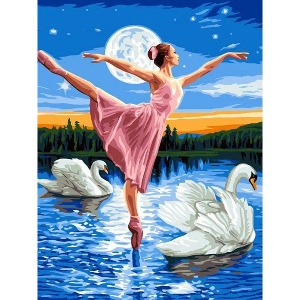 Ballet On Water - Paint By Number Kit