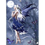 Butterfly Elf In Moonlight - Diamond Painting Kit